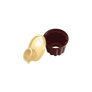 Guardini DINO Lot 4 moules fleur 8 cm Plastique Marron Diamètre 8 cm