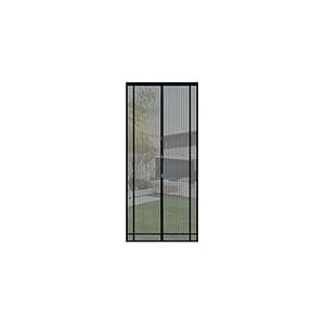 Sekey 80x210cm (5cm) cm Rideau Magnétique Anti-Insectes Idéal pour Porte de Balcon, Porte de Cave, Porte de Terrasse (Découpable en Hauteur et Largeur) Grâce au Montage Facile, Noir