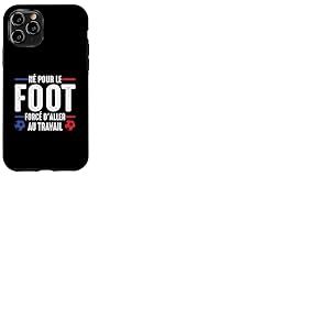 Né pour Le Foot Football Footballeur Joueur de Foot Drôle Coque pour iPhone 11 Pro