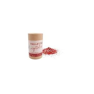 Kiddicraft tube paillettes végétales 5g - Rouge