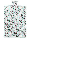 American Greetings Grand sac cadeau de No&euml;l en plastique Rouge/pois verts