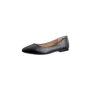 Amazon Essentials Ballerines plates &agrave; bout pointu pour femme, simili cuir, noir, pointure 41
