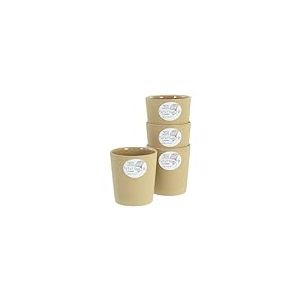 CreaTable, 21656, Série Futuro Sand, service de vaisselle 4 pièces, ensemble de tasses en grès.