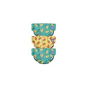 Bambino Mio, Couche de bain Lavable Révolutionnaire, pour bébés et tout-petits, unisexe, pour garçons et filles, tropical, s (<6 mois), lot de 3