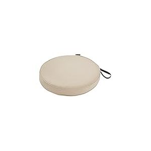 Classic Accessories Montlake FadeSafe Coussin rond pour chaise de salle à manger, 5,1 cm d'épaisseur, très résistant avec dos résistant à l'eau, beige antique, 45,7 cm de diamètre x 5,1 cm d'épaisseur
