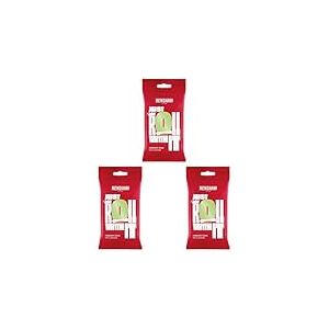 Renshaw - Fondant Pastel Green 250g, P&acirc;te &agrave; Sucre Pr&ecirc;t &agrave; l'Emploi, Optimal pour Recouvrir et D&eacute;corer G&acirc;teaux, Cupcakes et Biscuits, Vert pastel, 250 g (Lot de 3)