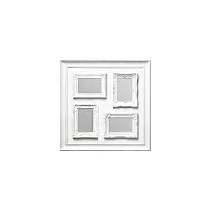 Premier Housewares Cadre Multi-Photos pour 4 Photos de 10 x 15 cm Blanc