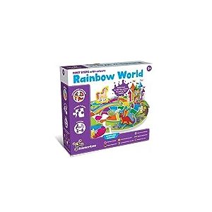 Science4you Premiers Pas Le Monde de l'arc-en-Ciel - Puzzle Éducatif pour Enfants 3+ Ans, Apprendre Les Couleurs, Jouet avec Fée et Licorne, Jeux de Sociéte, Cadeaux pour Garçon et Fille 3 4 5+ Ans