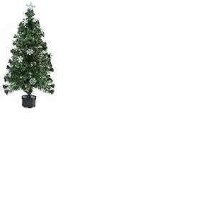 Christmas Gifts 49165 Sapin de Noël Fibre Optique - Flocon de neige, 90 cm, 100 branches, artificiel