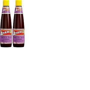 AYAM, Sauce Soja &agrave; Cuisiner, Grand Format, Vieillie en cuve 3 mois, Sans Gluten, 420ml (Lot de 2)