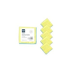 Maya Chiffon Terry 200G. Nettoyage Efficace et sans Trace. 100% Microfibre. pour Tous Types de Surfaces. Paquet de 5 Unit&eacute;s (Jaune)