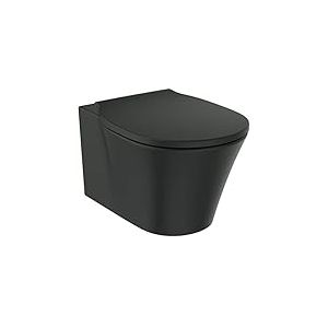 Ideal Standard T5423V3 Connect Air Pack WC à fond profond avec technologie de chasse innovante AquaBlade avec abattant WC Softclose (système d'abaissement automatique) Noir