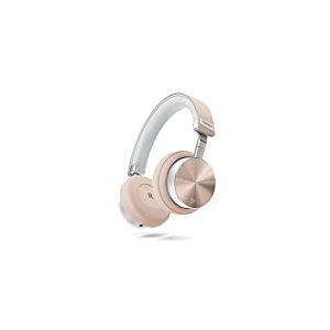 VONMÄHLEN Wireless Concert One - Casque sans Fil Bluetooth - Écouteurs à Port sur l'oreille de Design avec étui de Voyage, câble Micro-USB, câble Aux et Organisateur de câbles - Or Rose