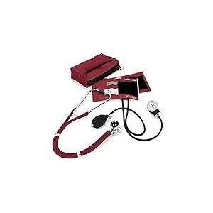 NCD Medical Sprague Stéthoscope avec Tensiomètre + Trousse Assortie Bourgogne