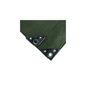NOOR 0401512HOLZGR Bâche de Protection pour bûches Vert 210 g/m² 12 x 1,5 m