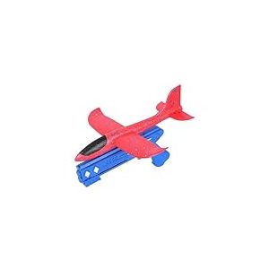 Funfy Lanceur d’Avions en Mousse pour l’Extérieur | Polymère EPP et Plastique | Bleu et Rouge | 2 Planeurs pour des Aventures Aériennes Passionnantes | des Heures de Divertissement pour Les Enfants