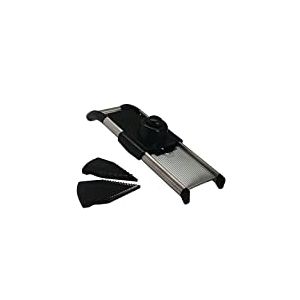 Grunwerg MVS-282 The Gourmet Trancheuse professionnelle en forme de V, noir, acier inoxydable