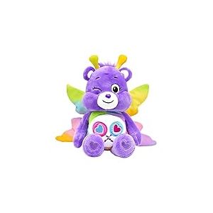 Care Bears - Basic Fun Peluche Share Bear en Costume Papillon de Printemps, 23 cm Doudou câlin, Cadeau pour Enfants, collectionneurs, Anniversaire & fêtes