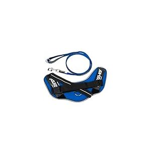 IDC Powair Bundle - Harnais IDC Powair, Taille: XL/2, Bleu + Laisse IDC Powair, Taille: 1,2 m avec poignée et Grand Mousqueton, Bleu