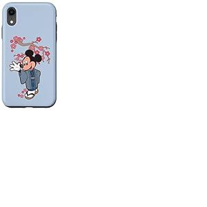 Disney Mickey Mouse in Kimono Cherry Blossoms Spring Sakura Coque pour iPhone XR