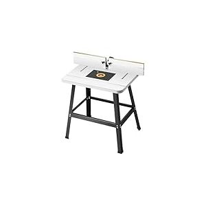 VEVOR Table de Toupie 800x606 mm, avec Guide R&eacute;glable, Plateau en MDF, Base en M&eacute;tal Robuste, Ports de Collecte Poussi&egrave;re, Compatible avec Toupies, Divers Forets, de Couper, Rogner, Percer, Fa&ccedil;onner