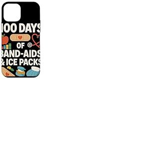 100 Days of Band Aids and Ice Packs Infirmi&egrave;re Scolaire Coque pour iPhone 12 Mini