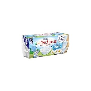 Nestlé Bébé - P'tit onctueux Croissance mini nature - dès 6 mois - 6 x 50g (Lot de 6)