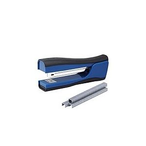 Bostitch Office Dynamo Agrafeuse 4 en 1 avec 420 agrafes, capacité de 20 feuilles, taille-crayon intégré, extracteur d'agrafes et rangement d'agrafes, bleu