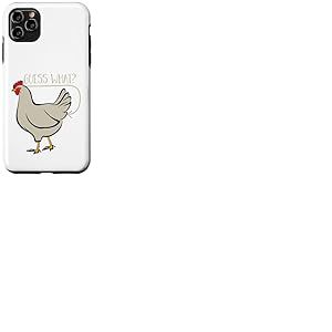 Guess What Chicken Farm Pet Chick Eggs Kids Mens Women Coque pour iPhone 11 Pro Max