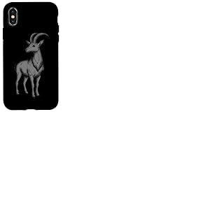 Gazelle Grise Coque pour iPhone X/XS