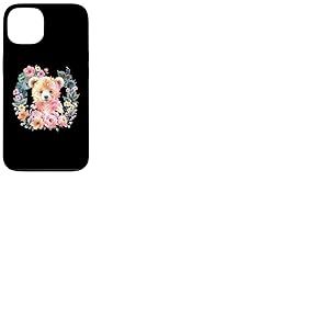 Ours Aquarelle Floral pour sa Fille, Petite-Fille Coque pour iPhone 13