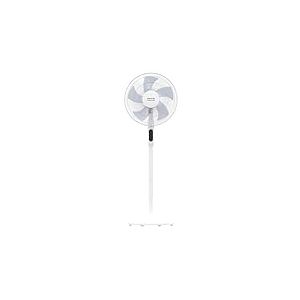 TAURUS - Ventilateur DC 3-en-1 Ice Brise Silence 24W | 3 Modes | Ultra-silencieux | 5 Pales | Minuteur | Oscillant | Inclinable | Hauteur Réglable | Télécommande | Écran LED | Aluminium | Blanc