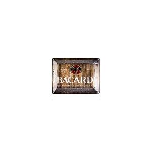 Nostalgic-Art Plaque Vintage, Bacardi – Wood Barrel Logo – Idée de Cadeau pour Fans de Rhum, en métal, Design Retro pour la décoration, 30 x 40 cm