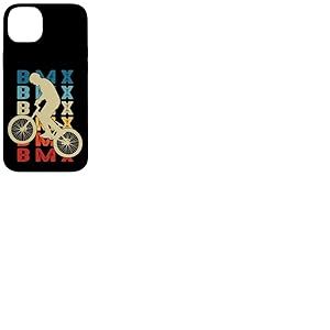 BMX Vélo Velo Cycliste Cyclisme Enfant garçon Retro Coque pour iPhone 14 Plus