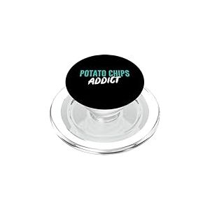 Potato Chips Addict | Copeaux de pommes de terre amusants PopSockets PopGrip pour MagSafe