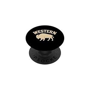 Country Vintage et Western | Honky Tonk Rodeo Cowboy PopSockets PopGrip Adh&eacute;sif