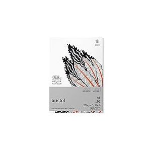 WINSOR & NEWTON PAPIER BRISTOL BLOC 250G A5 20 FEUILLES