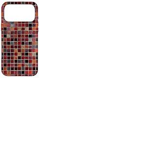 Carrelage en Verre mosa&iuml;que color&eacute; r&eacute;tro Minimaliste esth&eacute;tique Coque pour iPhone 17 Pro Max