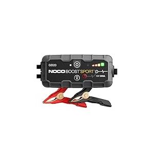 NOCO Boost Sport GB20 500A 12V Booster Batterie Voiture Lithium UltraSafe, Chargeur Batterie Portable USB et Câbles de Démarrage pour Moteurs à Essence Jusqu'à 4,0L