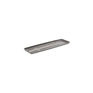 VERDENIA 21911 Pot de Fleurs en rotin pour Plantes et Herbes - Dessous de Pot de Fleurs en Plastique léger et Stable - Rectangulaire - Plusieurs Couleurs - Plusieurs Tailles - Gris