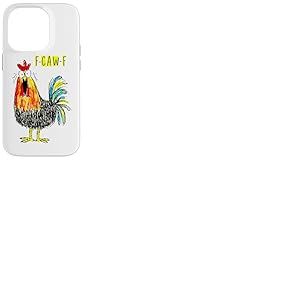 F-caw-f Poulet Rigolo Costume De Carnaval Poulet Coque pour iPhone 14 Pro