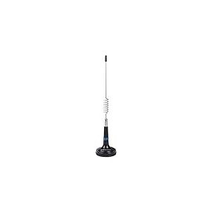 Midland LC29, C1018, Antenne pour Radio CB en Acier Inoxydable, Fréquence de Fonctionnement 26-28 MHz, Puissance Maximale 30 W, Longueur 29 cm, Base Magnétique