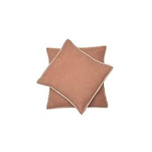 David Fussenegger Housse de Coussin Milka en Coton Doux et Moelleux, 50 x 50 cm