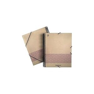 Unipapel | Classeur &eacute;cologique | Spirale | 40 pochettes transparentes | Couvertures en carton et kraft 100% recycl&eacute;es | Uninature Concept Violet | Maxipl&aacute;s | Certifi&eacute; FSC