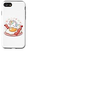 Petit Dejeuner Licorne Kawaii Oeuf Bacon Coeur Coque pour iPhone SE (2020) / 7/8