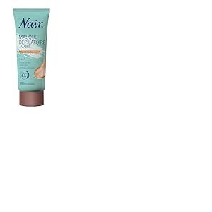 NAIR - Crème Dépilatoire Jambes Sublimes Rituel Karité, Argile 100% d'Origine Naturelle & Beurre de Karité Bio, Formule 3-en-1, 180 ml