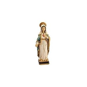 Figurine Cœur Immaculé De Marie 32 Cm. Sculpture en Résine sur Socle