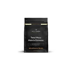 Total Mass Matrix Extreme Protéine en Poudre | Caramel Salé | Gain de Masse | Gain de Poids Hypercalorique | Avec Glutamine, Créatine et Vitamines | THE PROTEIN WORKS | 2.12kg