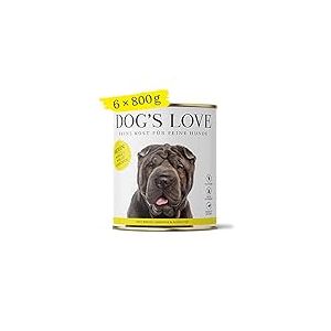 DOG'S LOVE Poulet Classique, Lot de 6 (6 x 800 g)