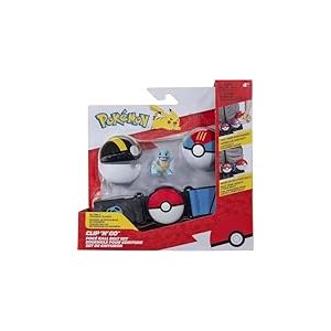 Pokémon Clip 'N' Go Ensemble Ceinture – Comprend Une Ceinture à thème et Une Figurine de Combat de 5,1 cm avec Balle Ultra et Accessoires de Balle de leurre